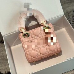 跨境新款女包 D家经典羊皮戴妃包时尚百搭藤格纹包单肩斜挎手提包