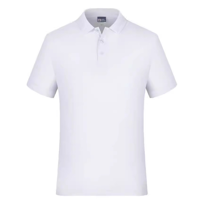 Color sólido 220g herramienta de manga corta impresión azul tibetano de poliéster de verano polo de trabajo ropa de trabajo LOGO ocio