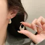 几何肌理气质小众耳扣