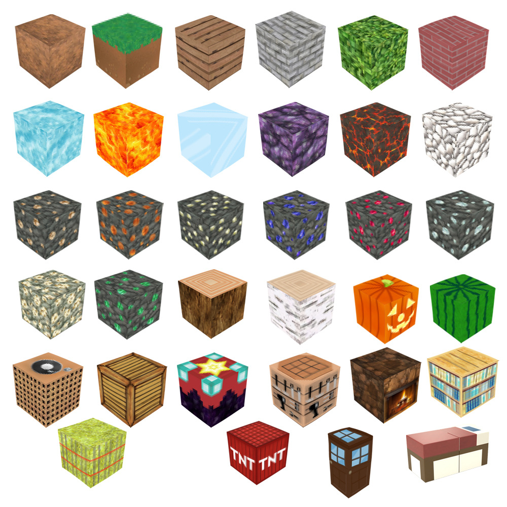 Source Factory My World Assembly Magnet Blocks MC Accessories Magnetic Cubes Mini World Magnetic Blocks