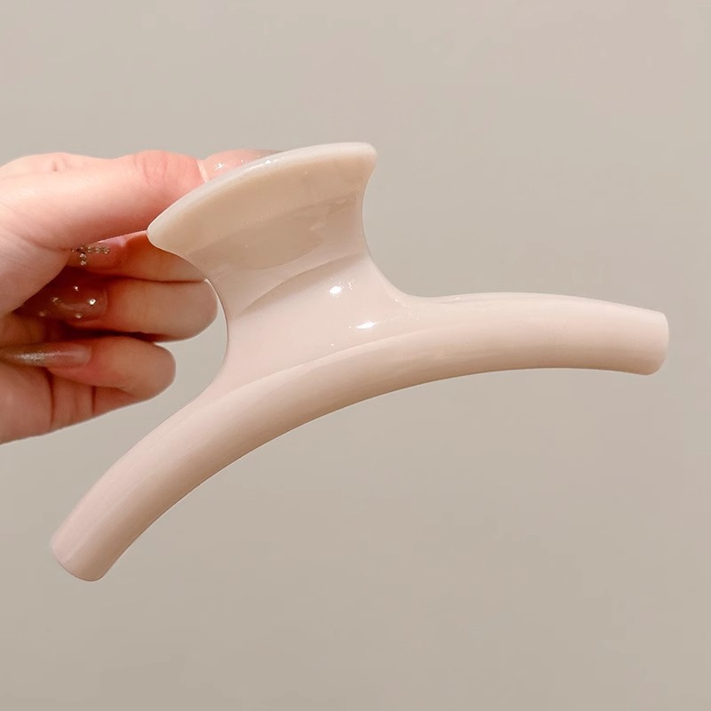 Horquilla de temperamento elegante francés, pinza de tiburón de acrílico para mujer, pinza de agarre grande, accesorios para el cabello, horquilla de sensación de alta calidad al por mayor
