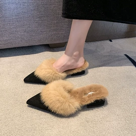 厚底拖鞋;女式棉鞋;女式皮靴