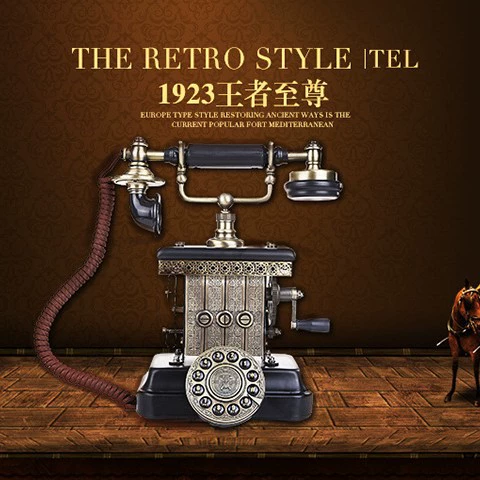 Телефон с роторным диском Paramount, реквизит для фотосъемки, стационарный телефон, декор для дома, металлический, деловые подарки