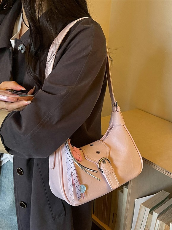 Comercio exterior de alto valor exterior bolso de bolsillo portátil de estilo extranjero personalidad femenina nicho simple versátil lujoso bolso de hombro ligero