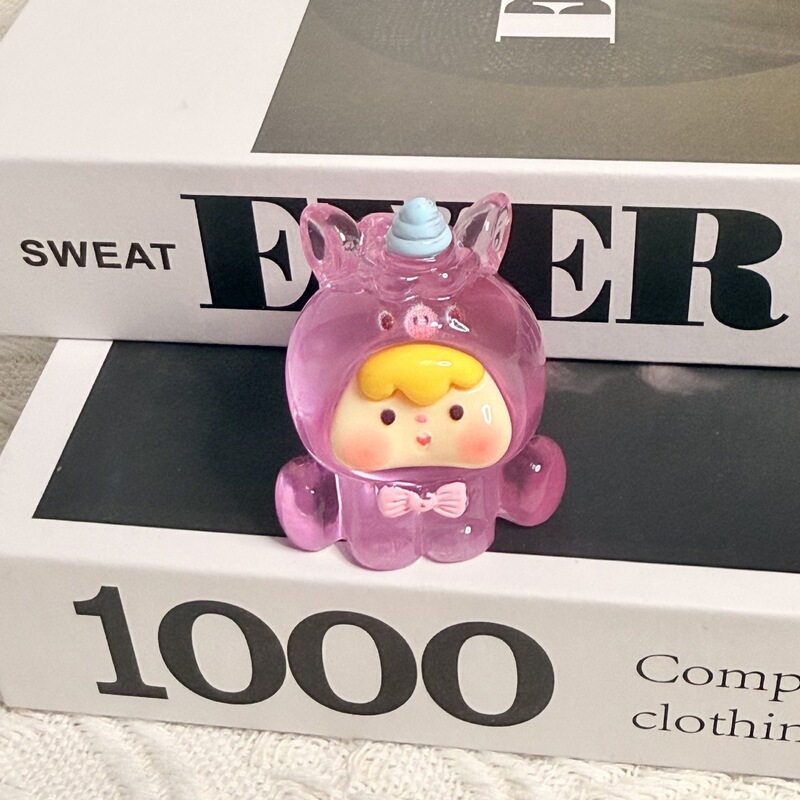 樹脂漫画高透明動物子供 diy ジュエリーアクセサリー車のマイクロ風景デスクトップ装飾品キーホルダー素材|undefined