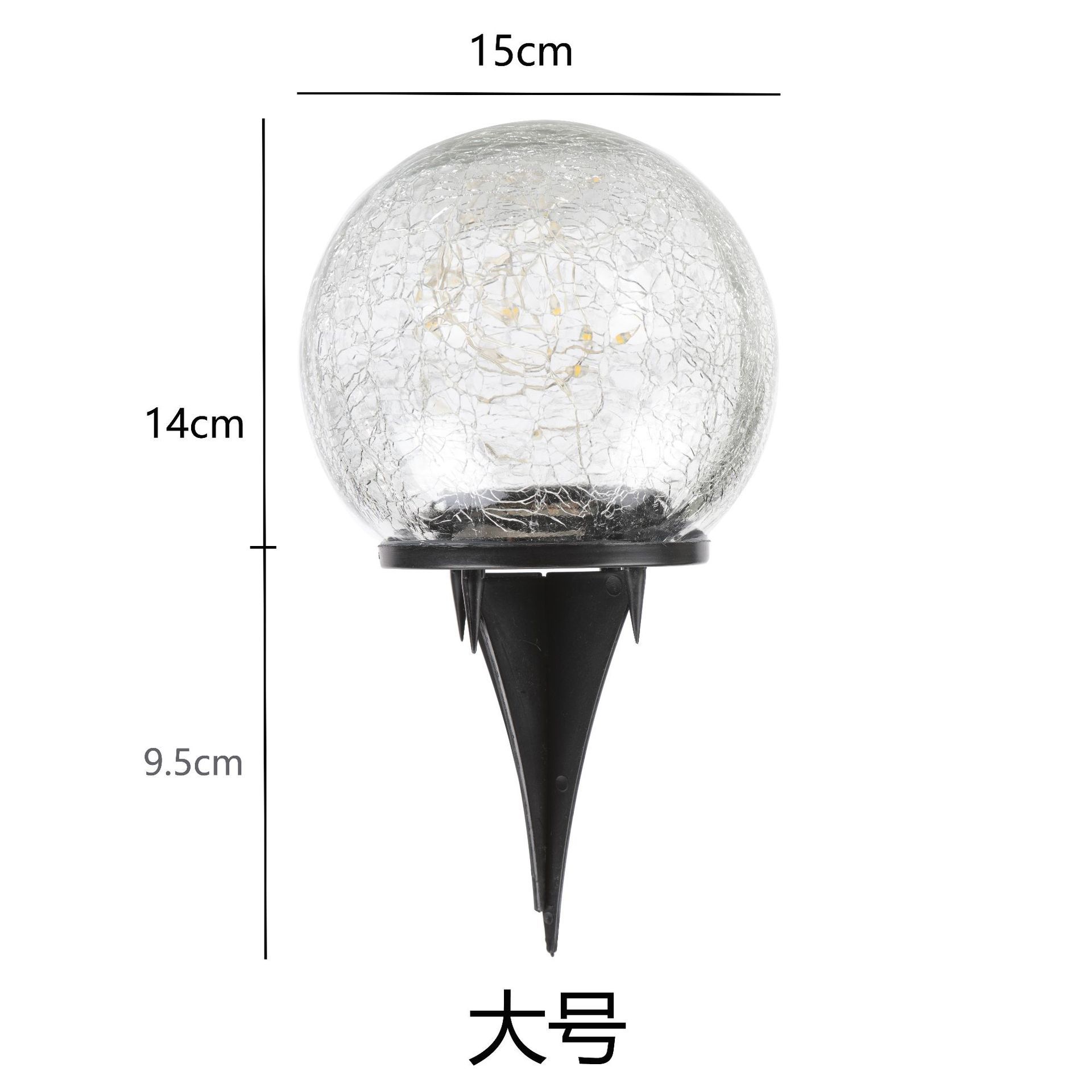 대형 크랙 볼 15cm(노란색 또는 4색) 나사식 입 스타일