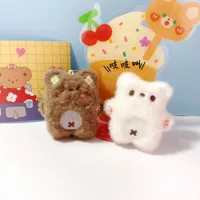 Милый Мультфильм Скрипучий Медведь кукла кулон маленькая красная книга в том же стиле пара кукольная сумка украшения в наличии оптом