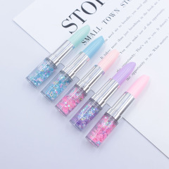 Creative Lipstick Shaped Neutral Pen Cute Student Stationery Liquid Flow Sand Glitter Advertorial Gift Office Water Pen