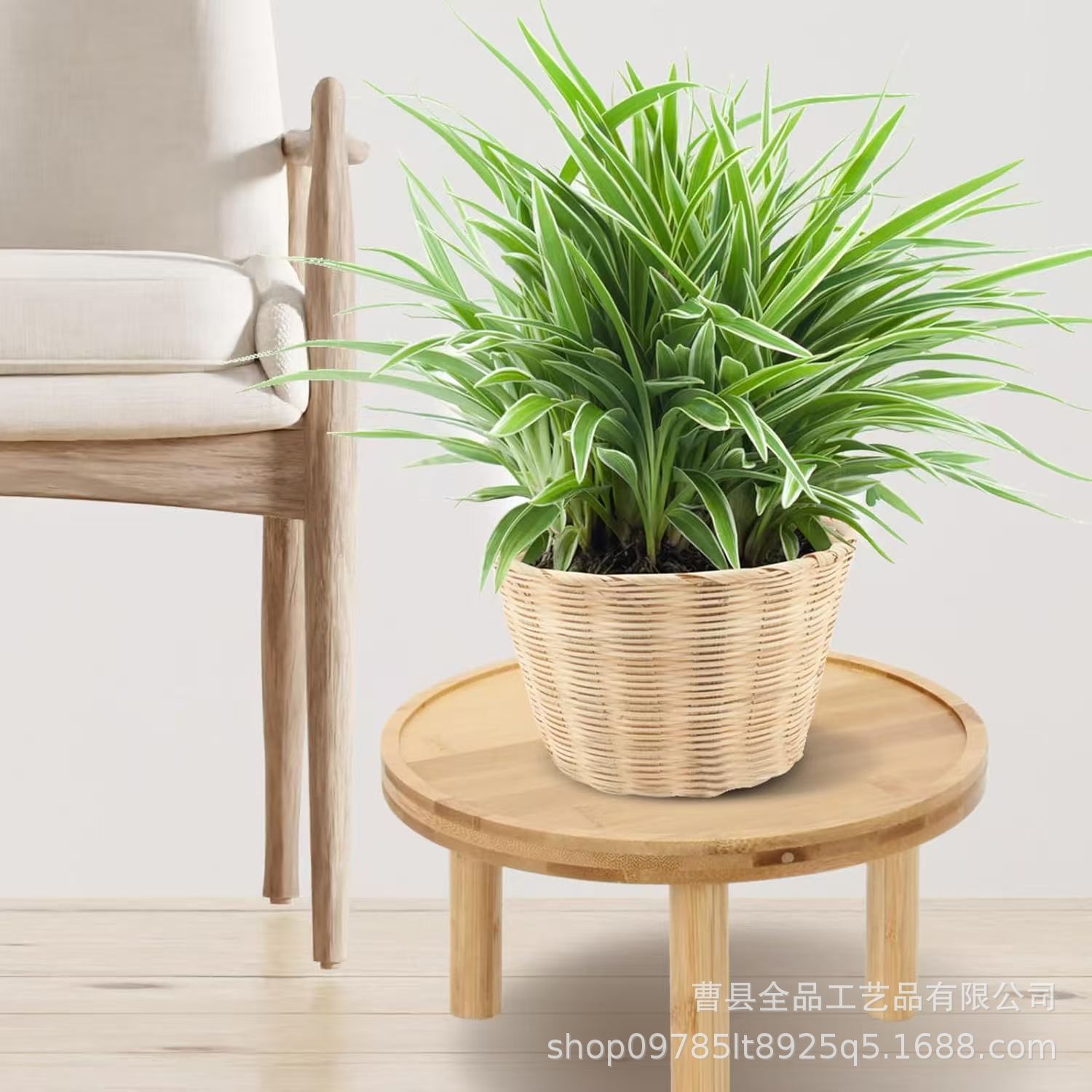 Estante de flores de madera Estante de almacenamiento Balcón Sala de estar Piso de madera maciza Estante de suculentas Decoración artesanal Estante de soporte de madera inferior