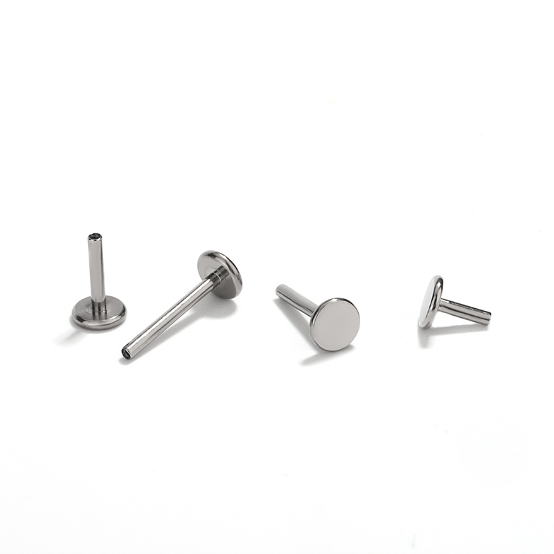 G23 Titanium Alloy M9 Threaded Rod 1.2/1.014/16G Bone Internal Thread Lip F136 Ear Stud Base_voghion.com