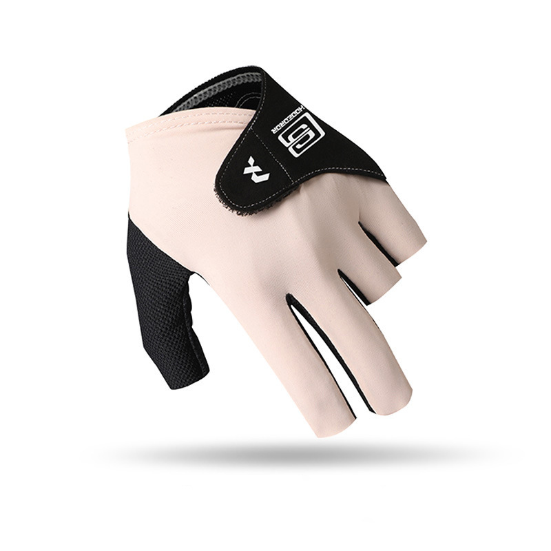 Guantes de billar, snooker de medio dedo para hombres y mujeres, ropa individual, seda de hielo elástica suave, guantes finos con hebilla antideslizante transpirables image 1