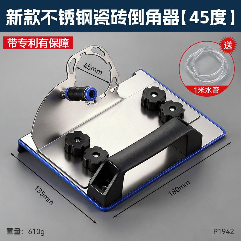 Ahorro de mano de obra ajustable molino de ángulo chanfer nuevo portátil de acero inoxidable 45 grados chanfer de azulejos