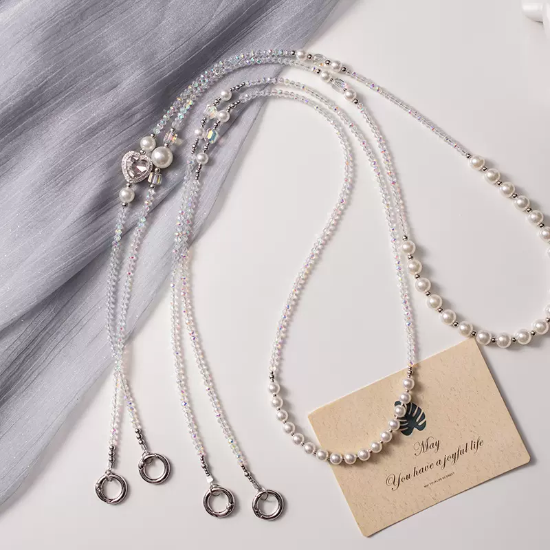 防丢可斜挎编织手机链挂链串珠手机壳挂绳手机挂绳手机链条高端