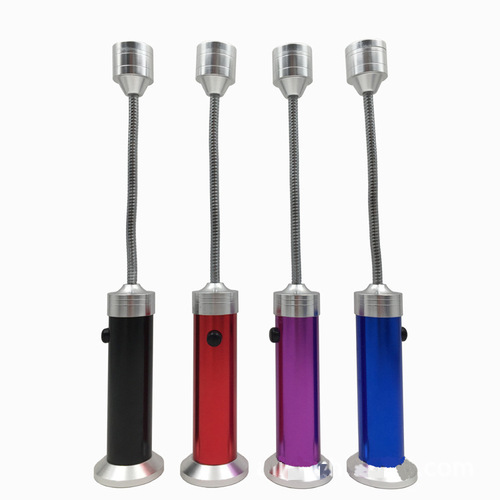 Cross-border 9LED flashlight with magnet hose barbecue light bendable car repair work light emergency lighting