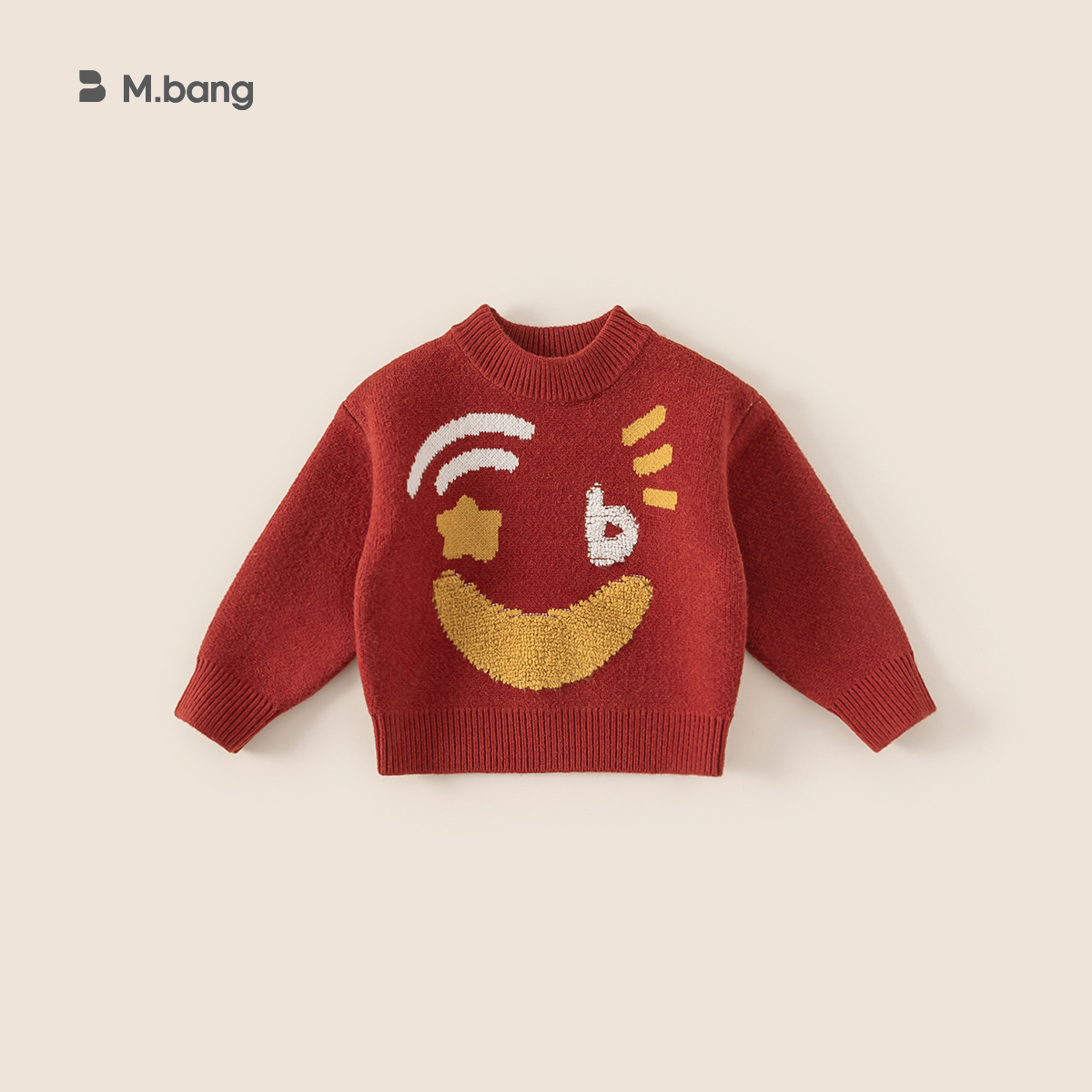 Youbao ropa infantil 2026 suéter de niñas de cuello redondo nuevo engrosado jersey de punto para niños otoño invierno suéter suelto para niños