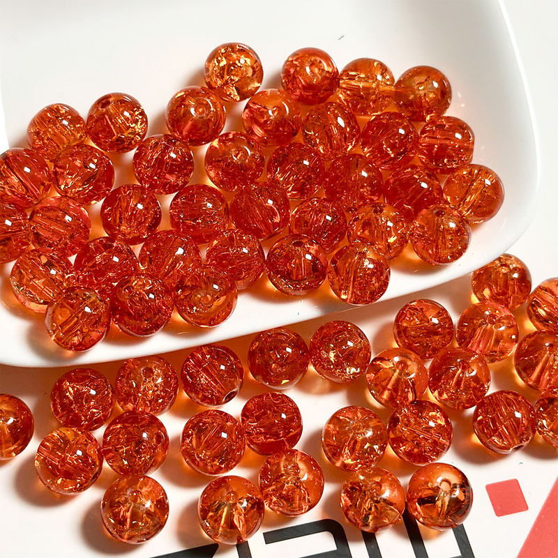 【10mm純色氷割れ】高白爆花砕氷割れ瑠璃散珠diy手作りビーズ卸売り|undefined
