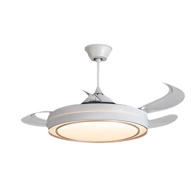 [Selección estricta] lámpara de ventilador silenciosa moderna y simple ventilador de techo de gran viento lámpara de techo de sala de estar
