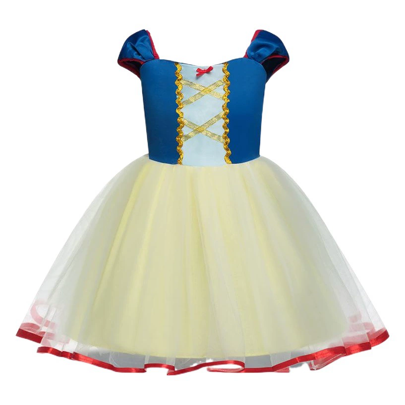 Лето Снег Белое Платье Рождественское Платье Алиса платье Детское платье