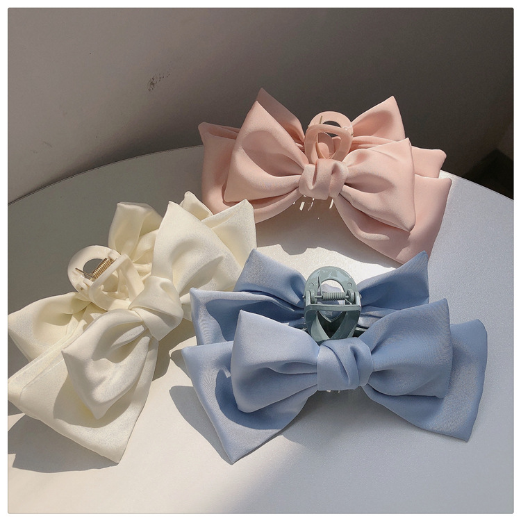 Women's Sweet Bow Knot Plastic Cloth Hair Claws display picture 4