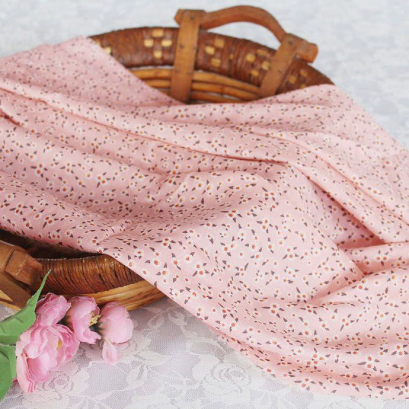 Шифон шелковая ткань, летний пижама, домашняя одежда, floral print