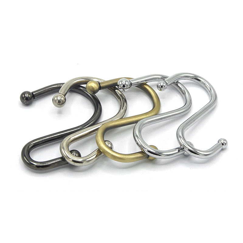 Barra de almacenamiento de varilla de acero inoxidable 304 gancho de ropa de acero inoxidable gancho pequeño gancho de tipo S antiarañazos directo de fábrica