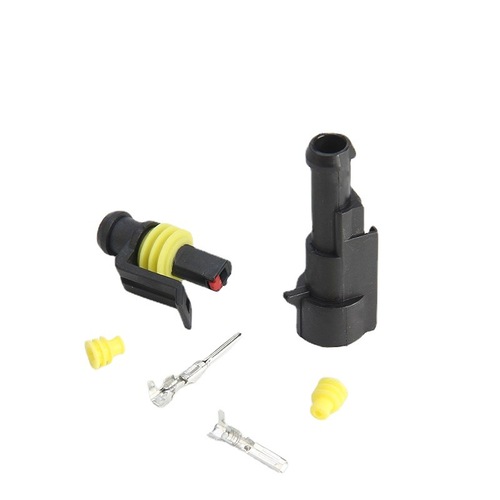 Connector 1P car waterproof plug single hole HID connector car single hole connector