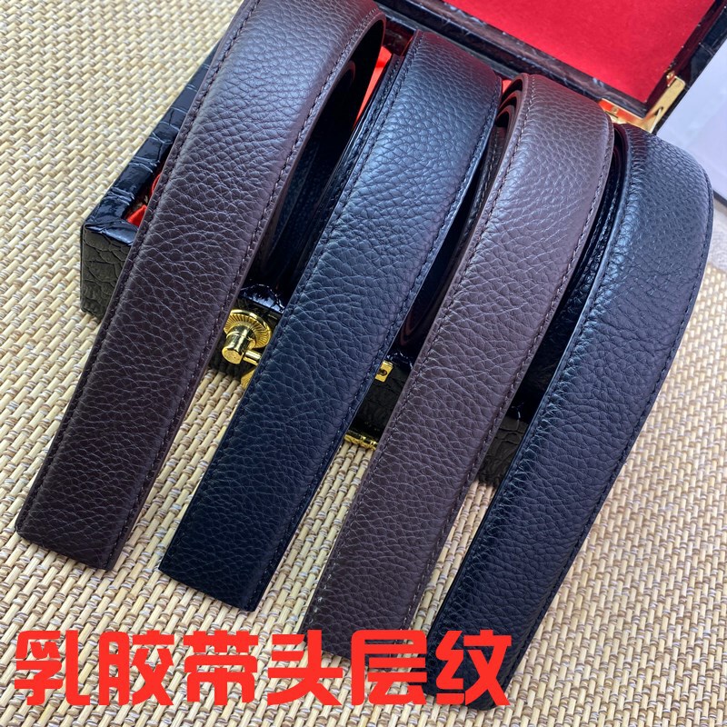 Belt men's business cowhide belt men's belt strip automatic buckle head belt leather pants belt layer pattern in stock wholesale Belt men's business cowhide belt men's belt strip automatic buckle head belt leather pants belt layer pattern in stock wholesale
