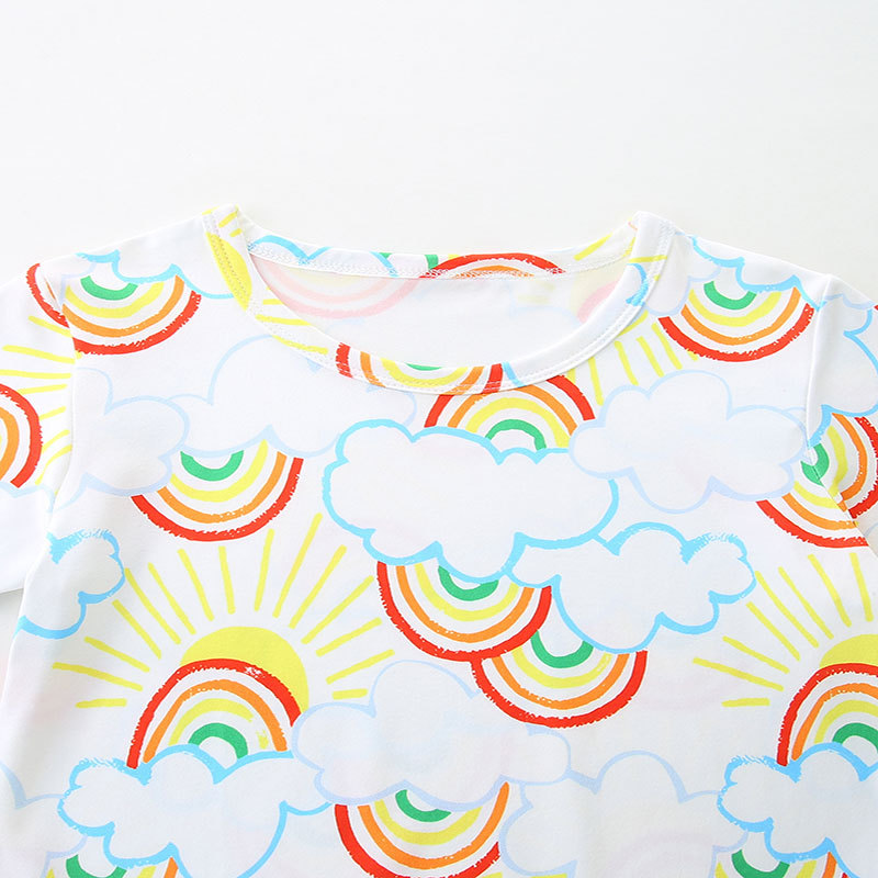 25 verano nuevo estilo niño ropa a domicilio de manga corta de dos piezas estilo europeo y americano moda casual niños traje de una pieza