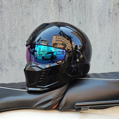 Motosiklet dəbilqələri – Scorpion Helmet Combination Helmet, Motorcycle Multi-Function - m-bright-black-color-plated
