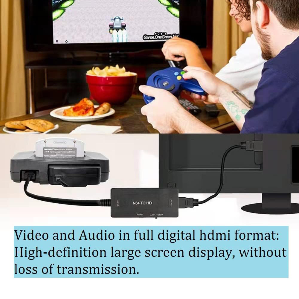 NGC/N64/SNES/SFC HD video HDTV convertidor N64 a HDTV convertidor de vídeo