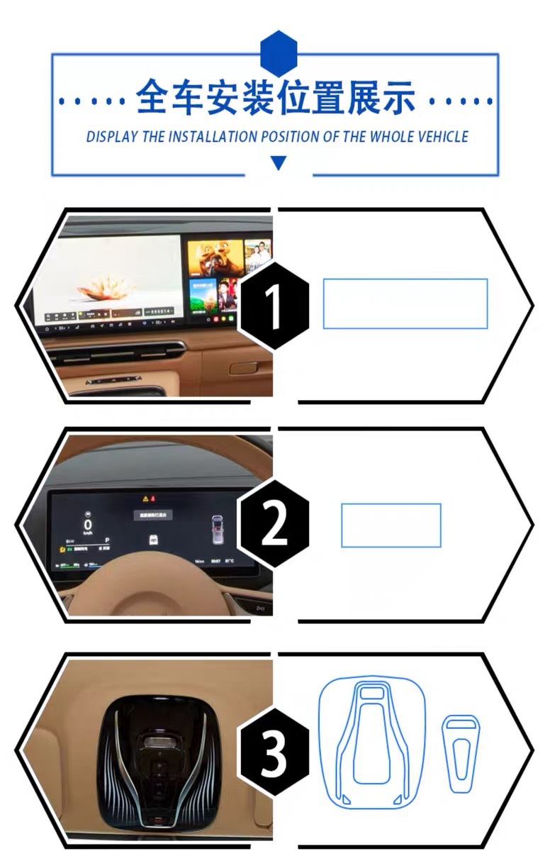 25 Models of Lantu Dreamer Interior Protection Screen Transparent Film Central Control Film Car Decoration Modification Accessories Tpu