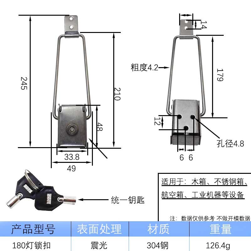 304 placa publicitaria de acero inoxidable caja de luz bloqueo de bloqueo
