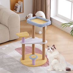 猫爬架猫窝一体小型猫树别墅幼猫抓板玩具麻绳抓柱猫咪用品厂家