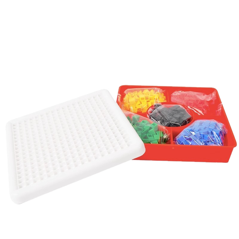 Jardín de infantes Juguetes de educación temprana para niños Puzzle de clavos de hongos Puzzle de geometría Puzzle de números