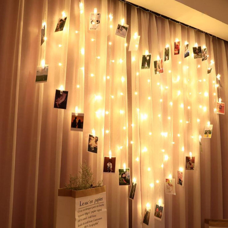 Photo Wall Decoration Led Lantern Ins Room Heart-Shaped Curtain Lights Birthday Scene Layout Romantic Proposal Background Love