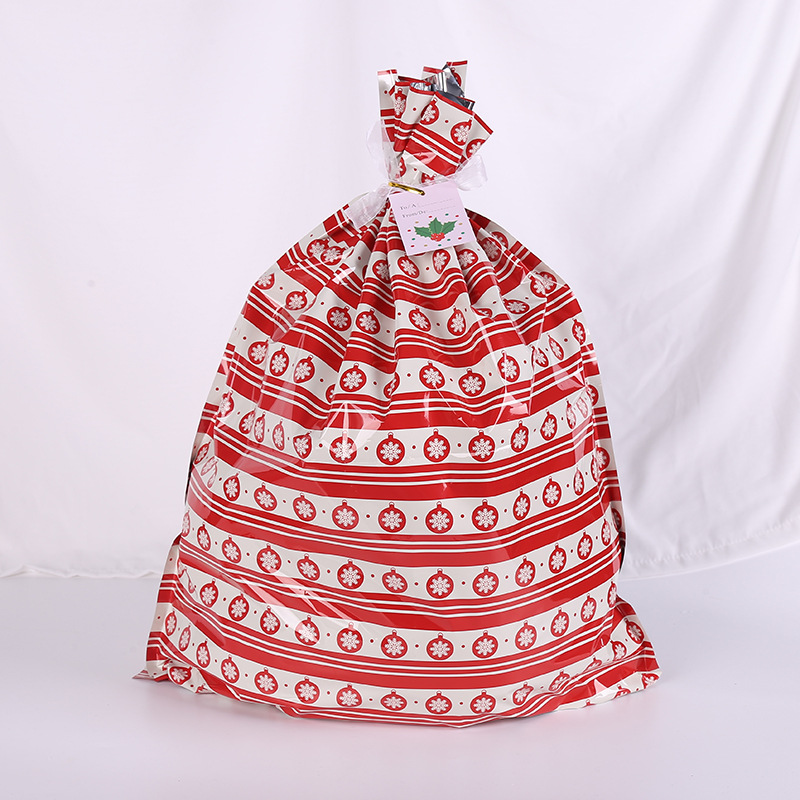 En stock corbata cuerda Navidad caramelo bolsa alce Santa Claus Correa cordón bolsa caramelo bolsa de regalo personalización image 31