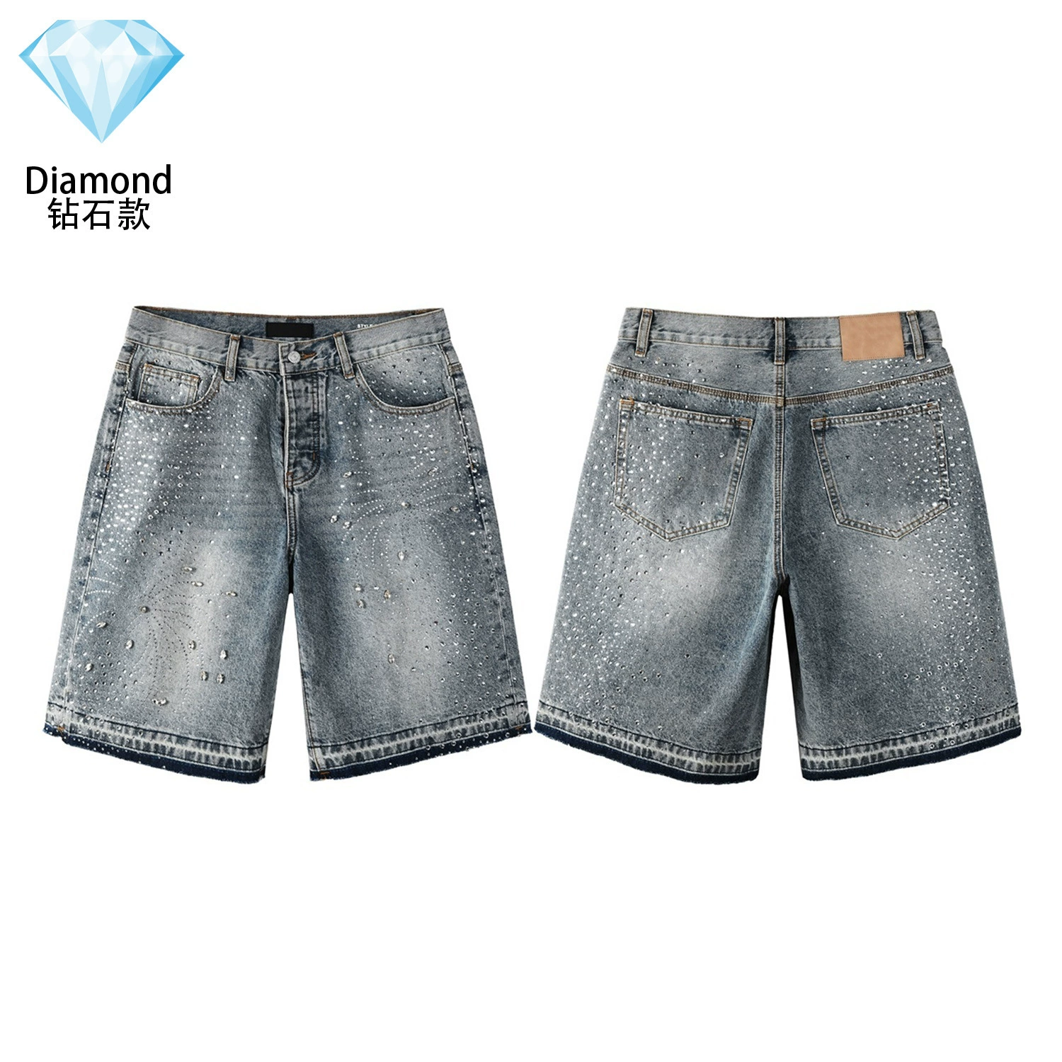 Европейский и американский трендовый бренд LIMITED PURPLE SHORTS фиолетовые брендовые уличные хип-хоп рваные distressed джинсовые шорты