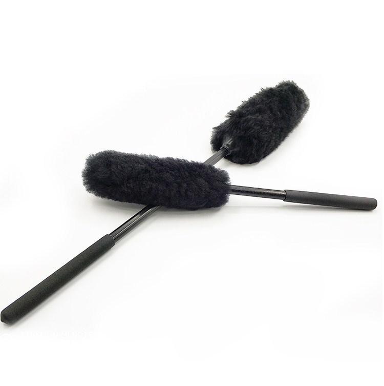 新款汽车轮毂刷清洗钢圈轮胎发动机舱尾喉大号洗车轮胎羊毛清洁刷