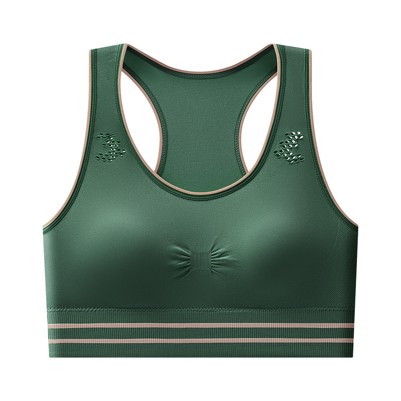 Europa transfronteriza ropa interior deportiva femenina corrida antichoque anti-caída pecho grande mostrando pecho pequeño reunido chaleco de belleza bra