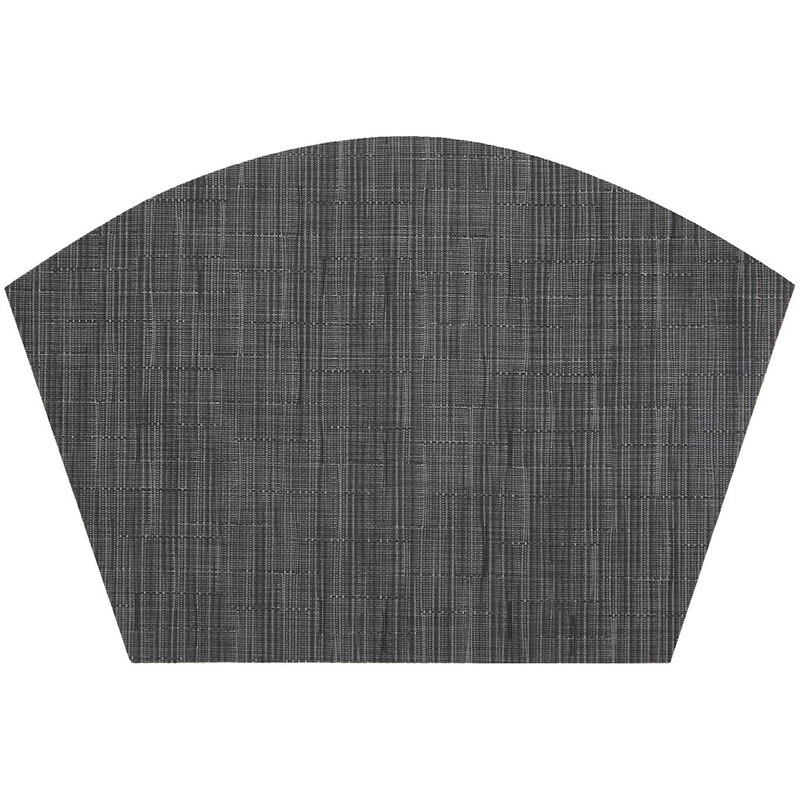 Placemat transfronterizo en forma de abanico, combinación simple y versátil, lavable y fácil de limpiar, texlin espesado Western placemat