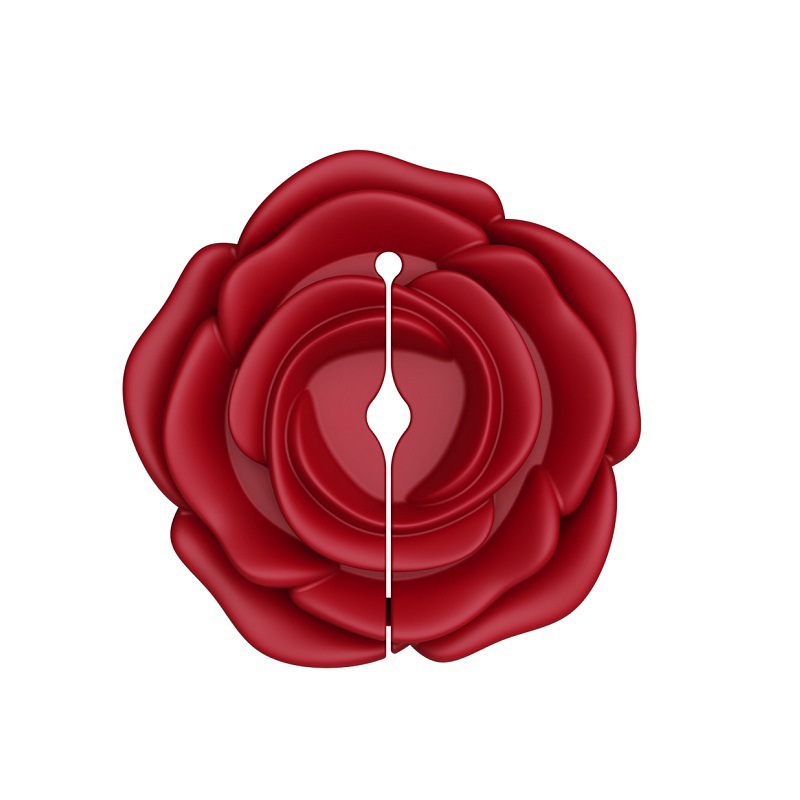 Remote Control Rose Vibrating Clamps, 10-Frequency USB Rechargeable Nipple & Labia Massager — detail image 9