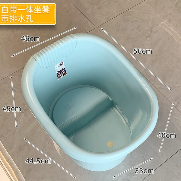 [新品推荐平凳0-7岁天蓝色带排水孔]