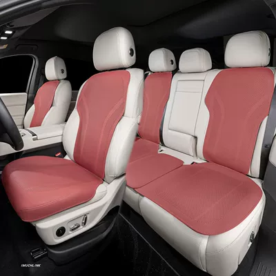 Four Seasons Pad | seasons, front and rear seat cushion - full-7-piece-set-for-the-car-volcano-red-ultra-thin-breathable-model-ultra-thin-and-breathable
