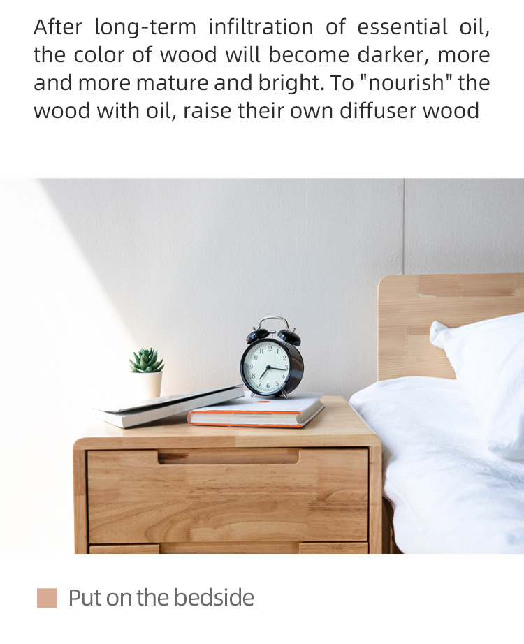 Wooden Car Aromatherapy Car Air Conditioner Air Outlet High-End Fragrance Long-Lasting Fragrance Car Odor Removal Aromatherapy Device