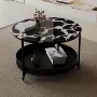 圆形简易移动家用茶几