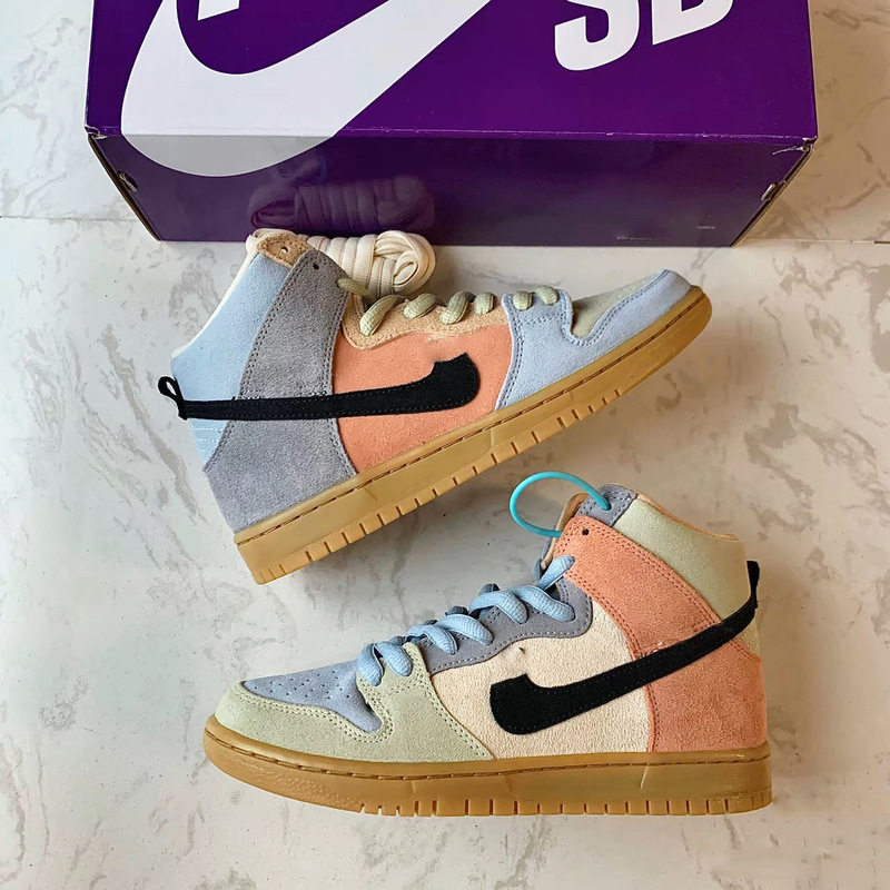 Original Dunk High Collaboration Easter Egg Pink and Black High-Top Sneakers for Men and Women, Casual Versatile Sb Sports Trendy Shoes Original Dunk High Collaboration Easter Egg Pink and Black High-Top Sneakers for Men and Women, Casual Versatile Sb Sports Trendy Shoes