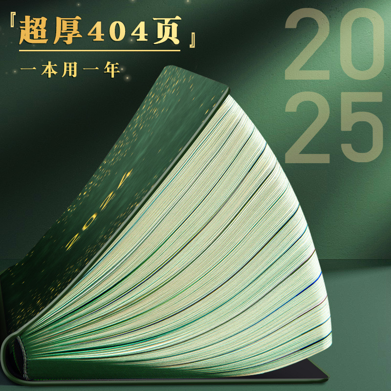 (2개) 일정장 하루 한장 계획 이번주 계획 2025년 신작 노트 A5 두꺼운 책 자기계발 펀치카드북