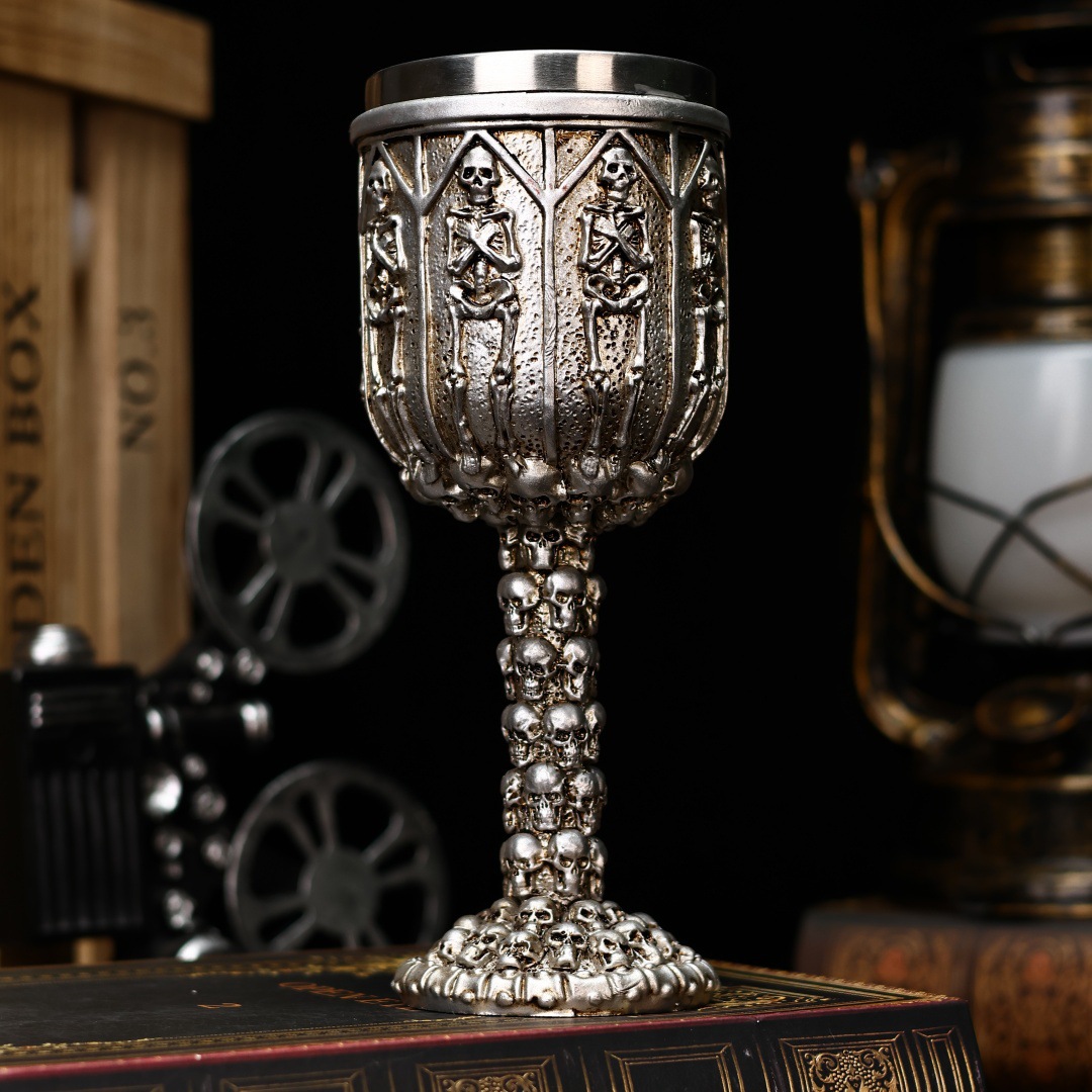 Nuevo antiguo fósil de dragón transfronterizo taza de vino de acero inoxidable taza de cóctel regalos creativos regalos creativos