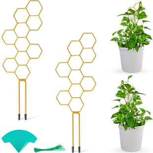 Plant Grids Outdoor Potted Plant Stand Small Garden Metal Grids Plant Climbing Pergola Vine Gardening