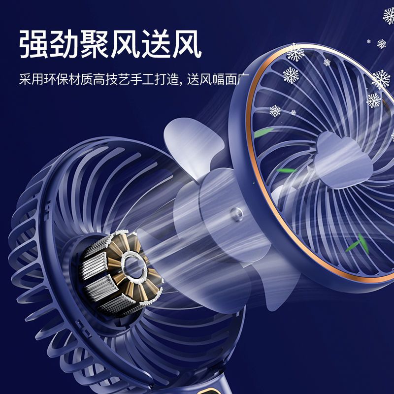 2024 nuevo ventilador de mano pequeño recargable mini ventilador eléctrico de escritorio usb estudiante silencioso y conveniente ventilador portátil